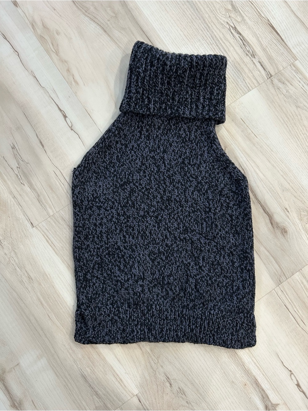 Madewell Charcoal Marled Knit Cowl Turtleneck Sweater